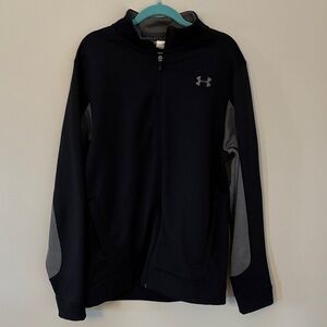 Under Armour | Black and Gray Full-Zip Jacket